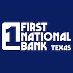 First National Bank Texas. Uno de los mejores bancos en varios estados del suroeste del país.