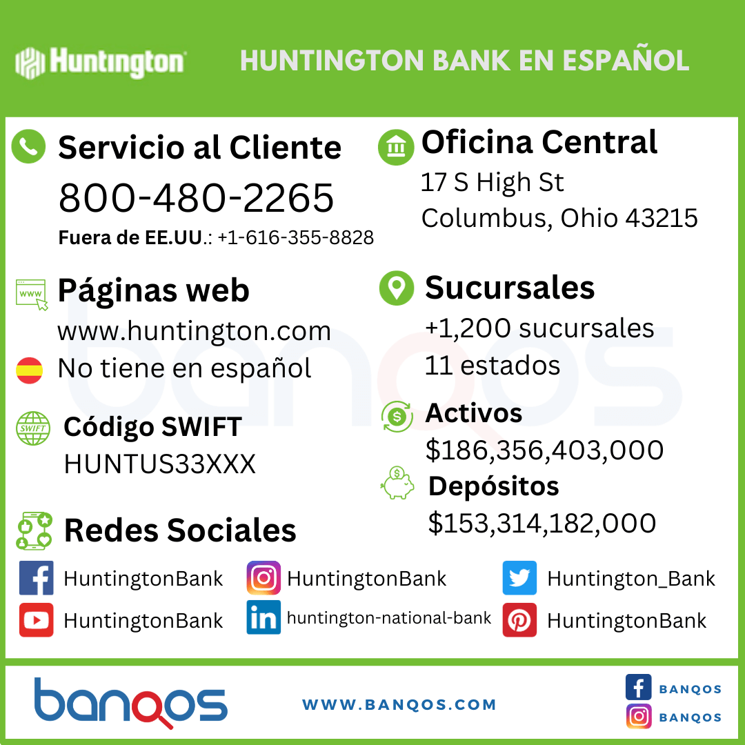 Resumen de Huntington Bank en español y servicio al cliente.