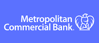 Logo de Metropolitan Commercial Bank.