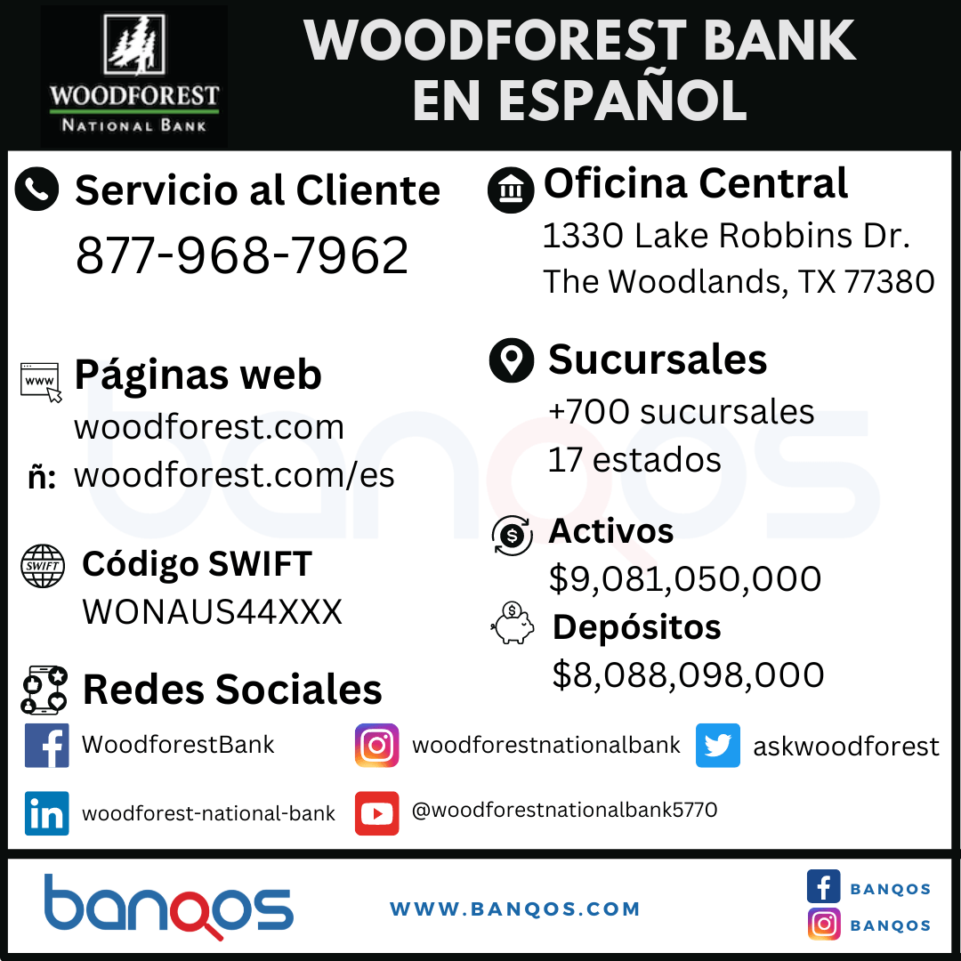 Woodforest National Bank en español y servicio al cliente